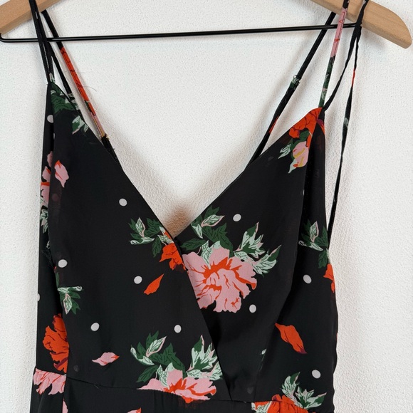 Lulu’s California Sunset Black Floral Print High-Low Dress XL - Picture 5 of 9